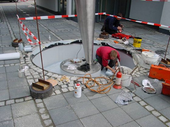 Abdichtung von einem Wasserbrunnen in Hennef
