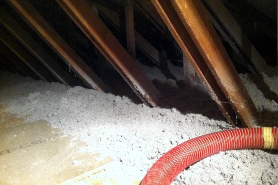 Einblasdämmung Dach Einfamilienhaus (2011)