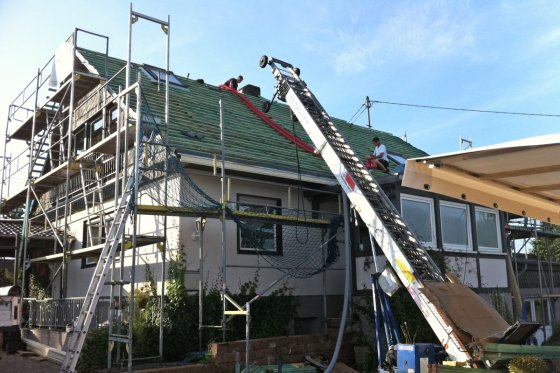 Einblasdämmung Dach Einfamilienhaus, Neunkirchen (2011)