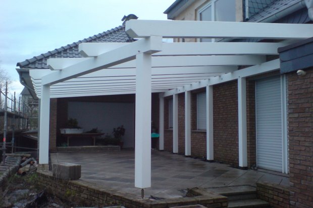Holzbau, Terrassenüberdachung, Birkenfeld, Neunkirchen – Seelscheid 2008 Bild 1